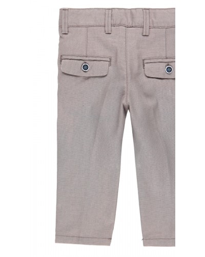 BOBOLI Linen trousers for baby boy - 714237