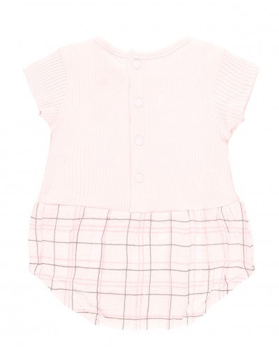 BOBOLI Ribbed play suit combined for baby girl - 104027