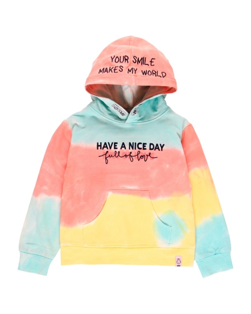 BOBOLI Fleece sweatshirt dye for girl - 424190