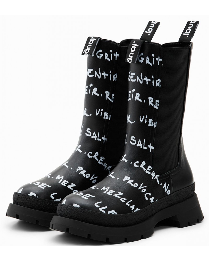 DESIGUAL SHOES_CHELSEA HIGH_LETTERING ΠΑΠΟΥΤΣΙ ΓΥΝΑΙΚΕΙΟ - DS0SH22WSTP030000000