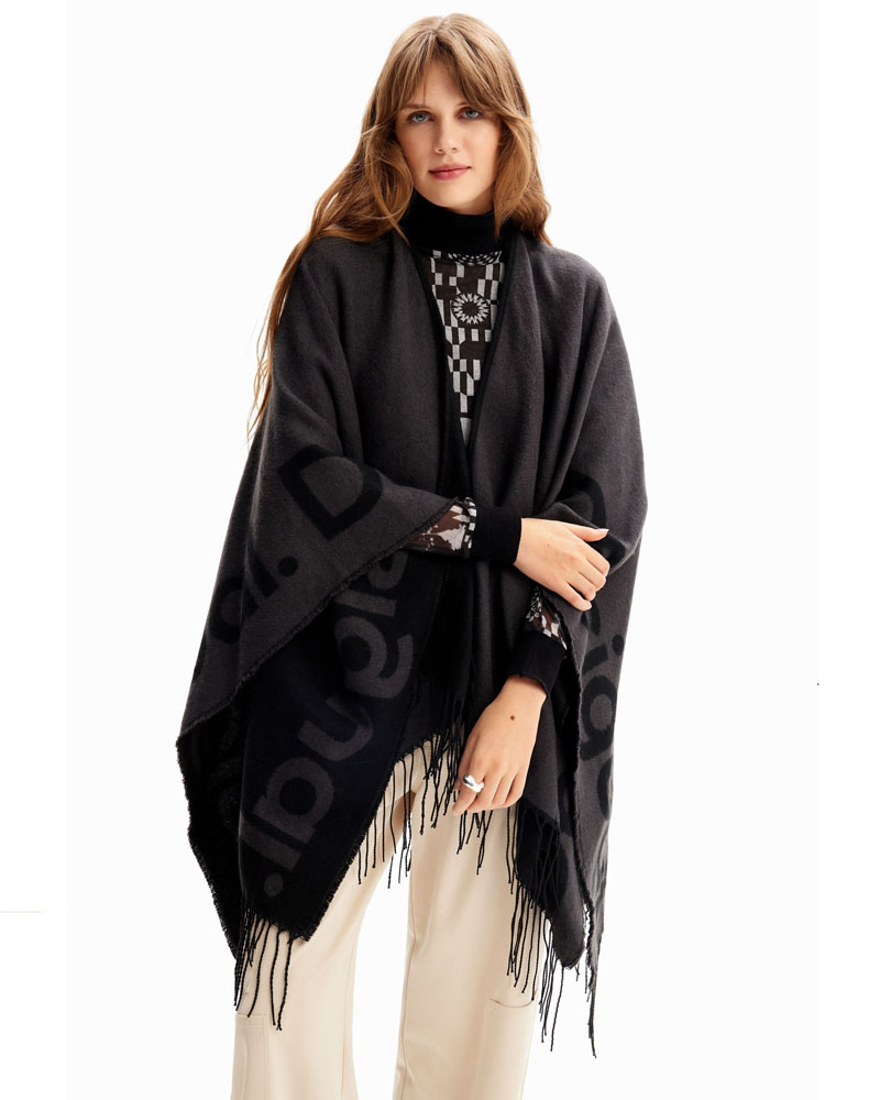 DESIGUAL D2 PONCHO_LOGO PARIS ΑΞΕΣΟΥΑΡ ΓΥΝΑΙΚΕΙΟ - DS0AC23WAIA140000000 DESIGUAL D2 PONCHO_LOGO PARIS ΑΞΕΣΟΥΑΡ ΓΥΝΑΙΚΕΙΟ - DS0AC23WAIA140000000
