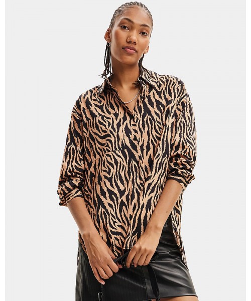 DESIGUAL D3 BLUS_TIGRIS ΜΠΛΟΥΖΑ ΓΥΝΑΙΚΕΙΟ - DS0AP23WWBW350000000