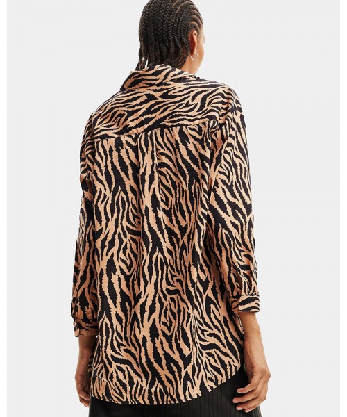 DESIGUAL D3 BLUS_TIGRIS ΜΠΛΟΥΖΑ ΓΥΝΑΙΚΕΙΟ - DS0AP23WWBW350000000