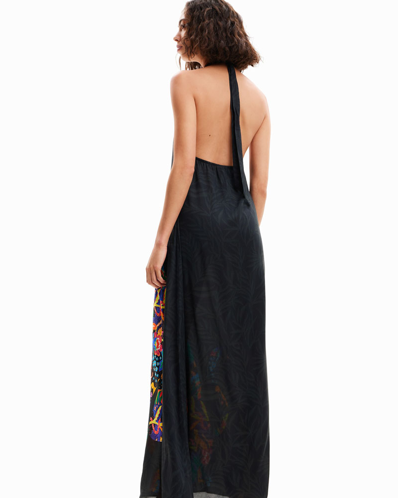 DESIGUAL Jungle design maxi halter neck dress - DS0AP24SWMW140000000