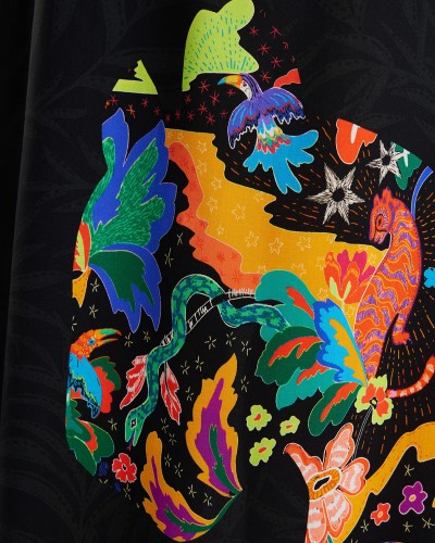 DESIGUAL Jungle design maxi halter neck dress - DS0AP24SWMW140000000 DESIGUAL Jungle design maxi halter neck dress - DS0AP24SWMW140000000