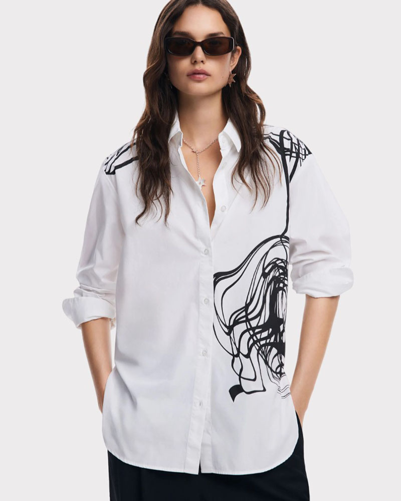 DESIGUAL D2 CAM_FUKUOKA_LACROIX ΠΟΥΚΑΜΙΣΟ WOMAN - DS0AP24WWCW120000000 DESIGUAL D2 CAM_FUKUOKA_LACROIX ΠΟΥΚΑΜΙΣΟ WOMAN - DS0AP24WWCW120000000