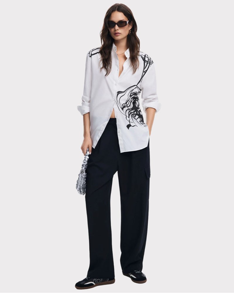 DESIGUAL D2 CAM_FUKUOKA_LACROIX ΠΟΥΚΑΜΙΣΟ WOMAN - DS0AP24WWCW120000000 DESIGUAL D2 CAM_FUKUOKA_LACROIX ΠΟΥΚΑΜΙΣΟ WOMAN - DS0AP24WWCW120000000
