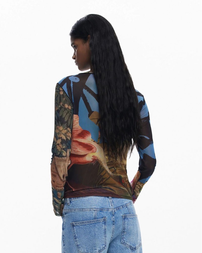 DESIGUAL TS_DRAGON_LACROIX ΜΠΛΟΥΖΑ ΓΥΝΑΙΚΕΙΟ - DS0AP25WWTK390000000