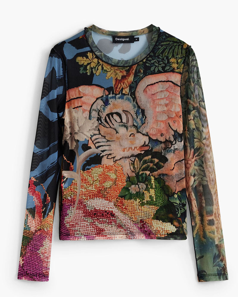 DESIGUAL TS_DRAGON_LACROIX ΜΠΛΟΥΖΑ ΓΥΝΑΙΚΕΙΟ - DS0AP25WWTK390000000