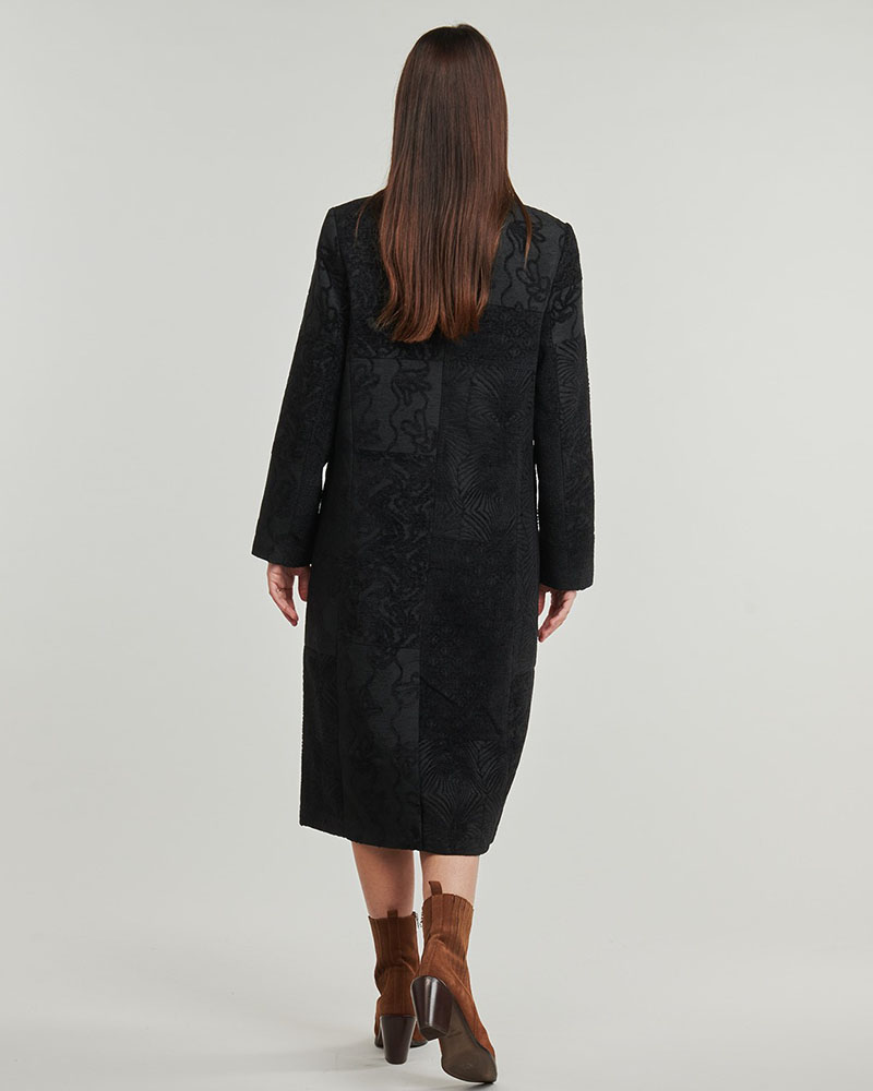 DESIGUAL COAT_PATCH_BLACK ΠΑΛΤΟ ΓΥΝΑΙΚΕΙΟ - DS0AP25WWEW160000000