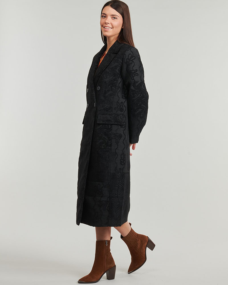 DESIGUAL COAT_PATCH_BLACK ΠΑΛΤΟ ΓΥΝΑΙΚΕΙΟ - DS0AP25WWEW160000000