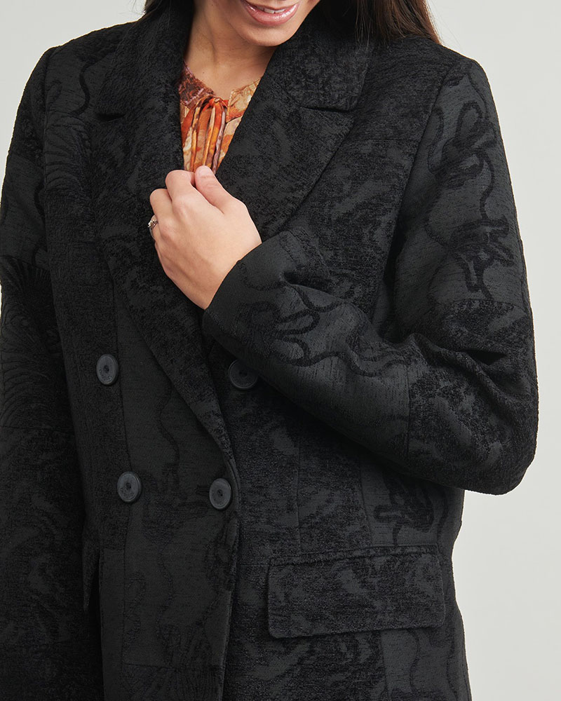 DESIGUAL COAT_PATCH_BLACK ΠΑΛΤΟ ΓΥΝΑΙΚΕΙΟ - DS0AP25WWEW160000000