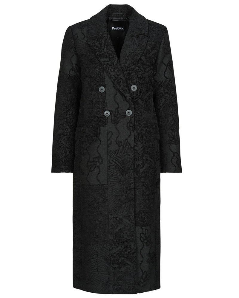 DESIGUAL COAT_PATCH_BLACK ΠΑΛΤΟ ΓΥΝΑΙΚΕΙΟ - DS0AP25WWEW160000000