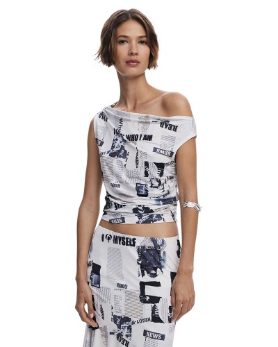 DESIGUAL TS_BREAKING NEWS ΜΠΛΟΥΖΑ ΓΥΝΑΙΚΕΙΟ - DS0AP25WWTK100000000