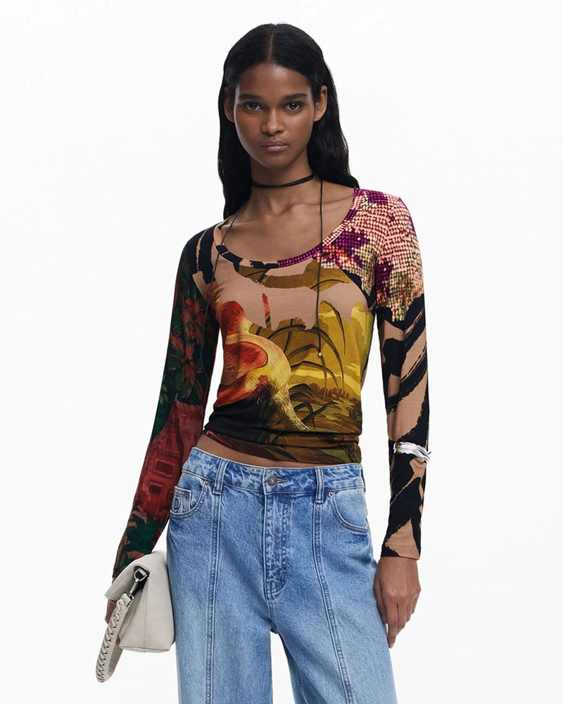 DESIGUAL TS_JAPON_LACROIX ΜΠΛΟΥΖΑ ΓΥΝΑΙΚΕΙΟ - DS0AP25WWTK380000000