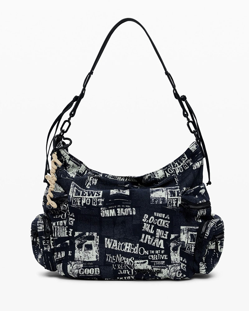 DESIGUAL BAG_NEWSPAPER ARICA ΤΣΑΝΤΑ ΓΥΝΑΙΚΕΙΟ - DS0AC25WAXA200000000