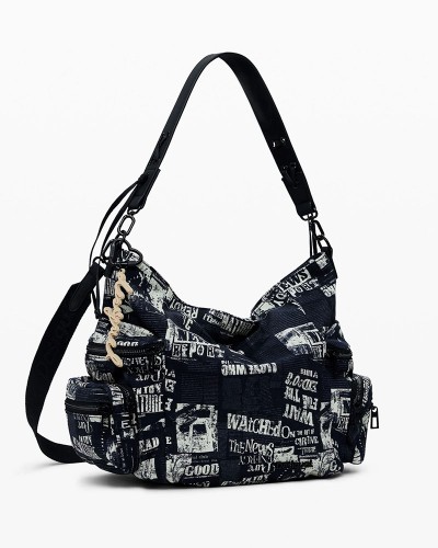 DESIGUAL BAG_NEWSPAPER ARICA ΤΣΑΝΤΑ ΓΥΝΑΙΚΕΙΟ - DS0AC25WAXA200000000