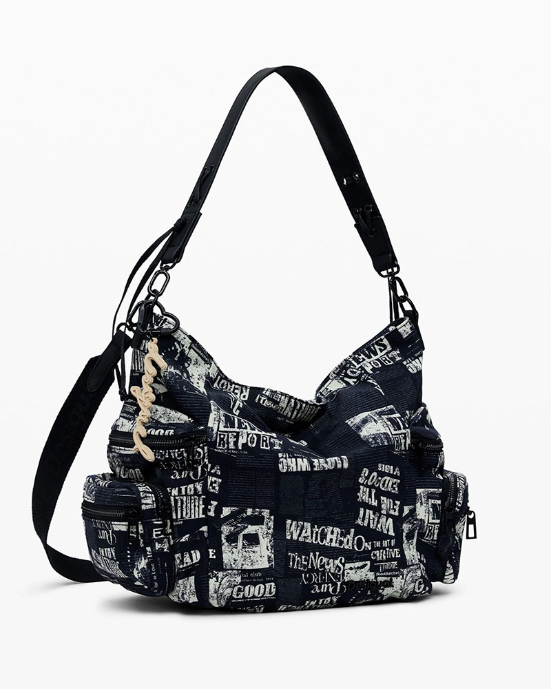 DESIGUAL BAG_NEWSPAPER ARICA ΤΣΑΝΤΑ ΓΥΝΑΙΚΕΙΟ - DS0AC25WAXA200000000