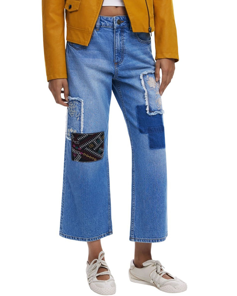 DESIGUAL DENIM_PATCHE ΠΑΝΤΕΛΟΝΙ ΓΥΝΑΙΚΕΙΟ - DS0AP25WWDD200000000