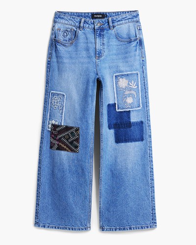 DESIGUAL DENIM_PATCHE ΠΑΝΤΕΛΟΝΙ ΓΥΝΑΙΚΕΙΟ - DS0AP25WWDD200000000