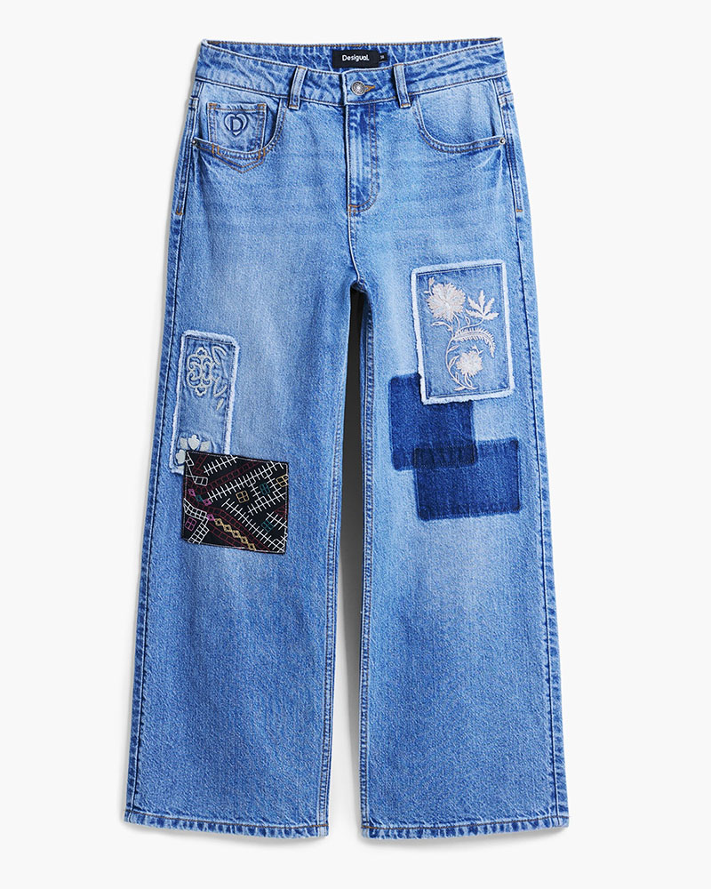 DESIGUAL DENIM_PATCHE ΠΑΝΤΕΛΟΝΙ ΓΥΝΑΙΚΕΙΟ - DS0AP25WWDD200000000