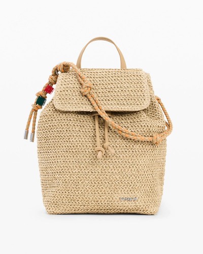 DESIGUAL BACK_HALF LOGO RAFFIA L ΤΣΑΝΤΑ ΓΥΝΑΙΚΕΙΟ - DS0AC26SAKO010000000