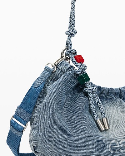 DESIGUAL BAG_HALF LOGO DENIM W ΤΣΑΝΤΑ ΓΥΝΑΙΚΕΙΟ - DS0AC26SAXD050000000