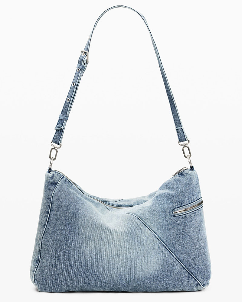 DESIGUAL BAG_HALF LOGO DENIM L ΤΣΑΝΤΑ ΓΥΝΑΙΚΕΙΟ - DS0AC26SAXD270000000