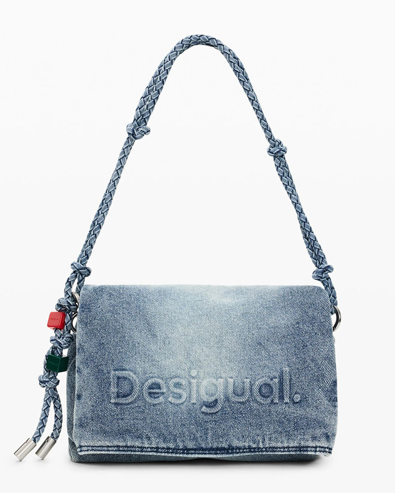 DESIGUAL BAG_HALF LOGO DENIM V ΤΣΑΝΤΑ ΓΥΝΑΙΚΕΙΟ - DS0AC26SAXD280000000
