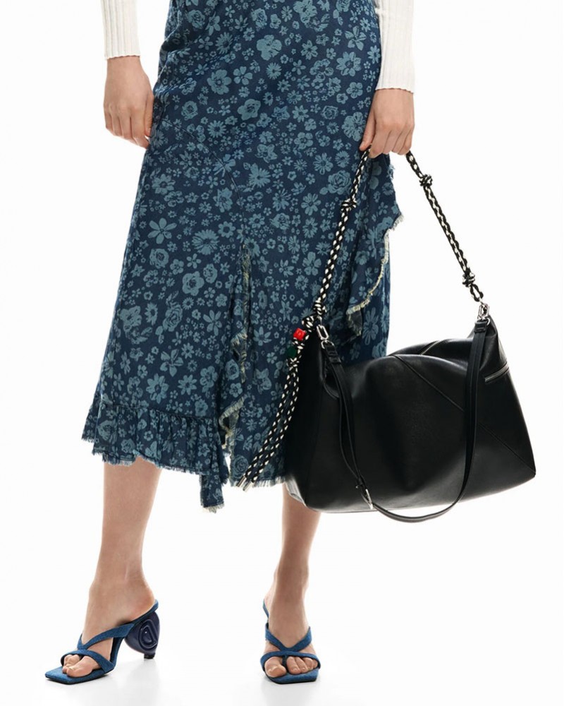 DESIGUAL BAG_HALF LOGO LEIRIA 2.0 ΤΣΑΝΤΑ ΓΥΝΑΙΚΕΙΟ - DS0AC26SAXP660000000