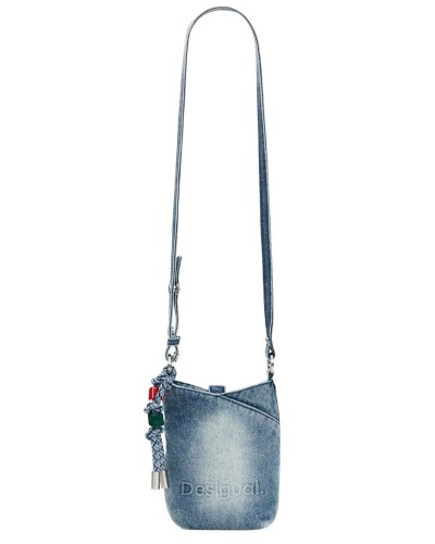DESIGUAL MONE_HALF LOGO DENIM ΠΟΡΤΟΦΟΛΙ ΓΥΝΑΙΚΕΙΟ - DS0AC26SAYD030000000