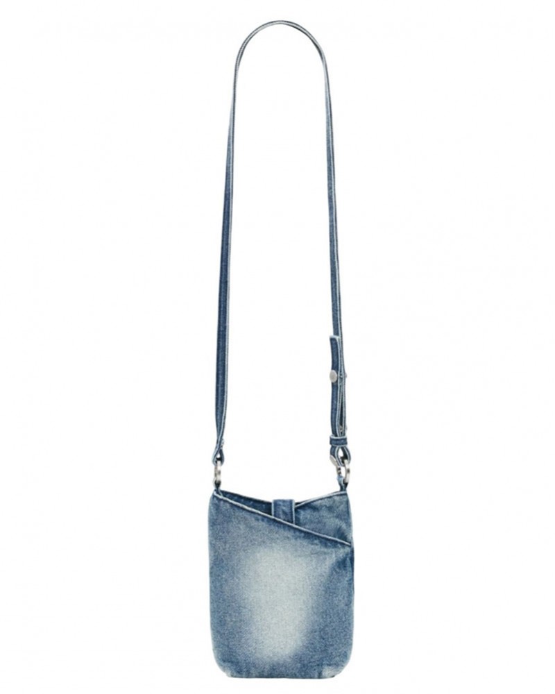 DESIGUAL MONE_HALF LOGO DENIM ΠΟΡΤΟΦΟΛΙ ΓΥΝΑΙΚΕΙΟ - DS0AC26SAYD030000000