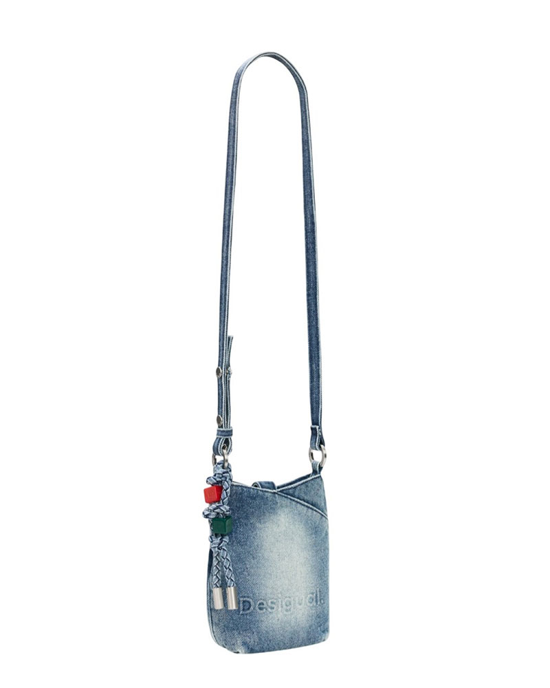 DESIGUAL MONE_HALF LOGO DENIM ΠΟΡΤΟΦΟΛΙ ΓΥΝΑΙΚΕΙΟ - DS0AC26SAYD030000000