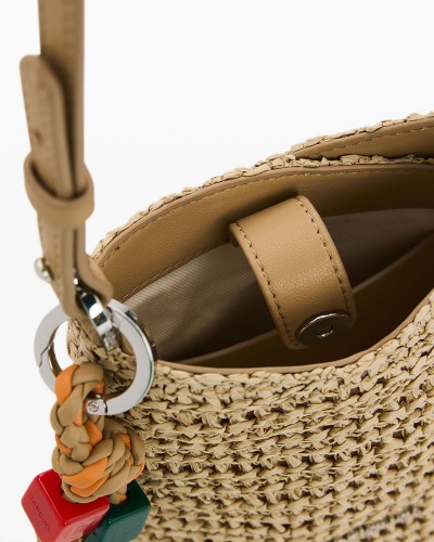 DESIGUAL MONE_HALF LOGO RAFFIA H ΠΟΡΤΟΦΟΛΙ ΓΥΝΑΙΚΕΙΟ - DS0AC26SAYO020000000