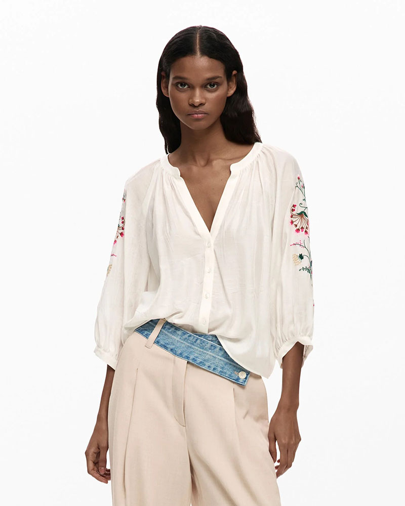 DESIGUAL BLUS_ROMAN ΜΠΛΟΥΖΑ ΓΥΝΑΙΚΕΙΟ - DS0AP26SWBW130000000