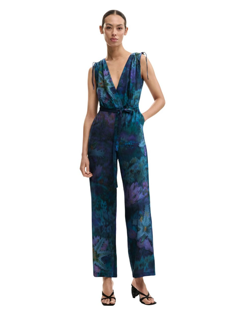 DESIGUAL JUMPSUIT_FLORESAZUL ΟΛΟΣΩΜΗ ΦΟΡΜΑ ΓΥΝΑΙΚΕΙΟ - DS0AP26SWPW400000000