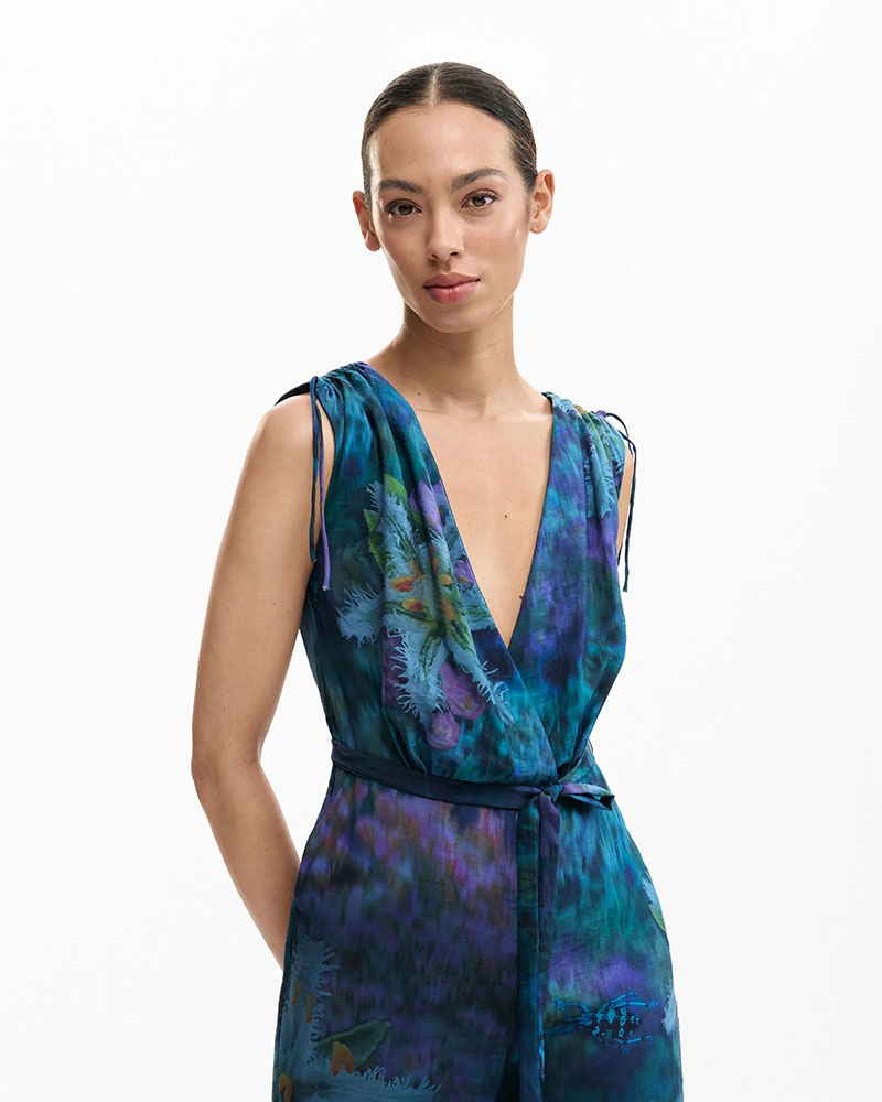 DESIGUAL JUMPSUIT_FLORESAZUL ΟΛΟΣΩΜΗ ΦΟΡΜΑ ΓΥΝΑΙΚΕΙΟ - DS0AP26SWPW400000000