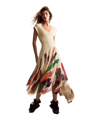 DESIGUAL VEST_BRUSHES_LACROIX ΦΟΡΕΜΑ ΓΥΝΑΙΚΕΙΟ - DS0AP26SWVK390000000