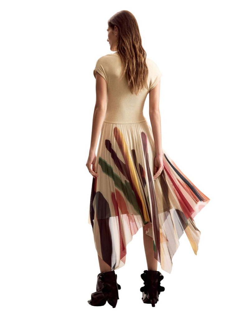 DESIGUAL VEST_BRUSHES_LACROIX ΦΟΡΕΜΑ ΓΥΝΑΙΚΕΙΟ - DS0AP26SWVK390000000