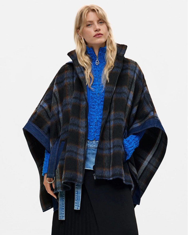 DESIGUAL PONCHO_ALDAMA BELT DENIM ΚΑΣΚΟΛ ΓΥΝΑΙΚΕΙΟ - DS0AC26WAID020000000