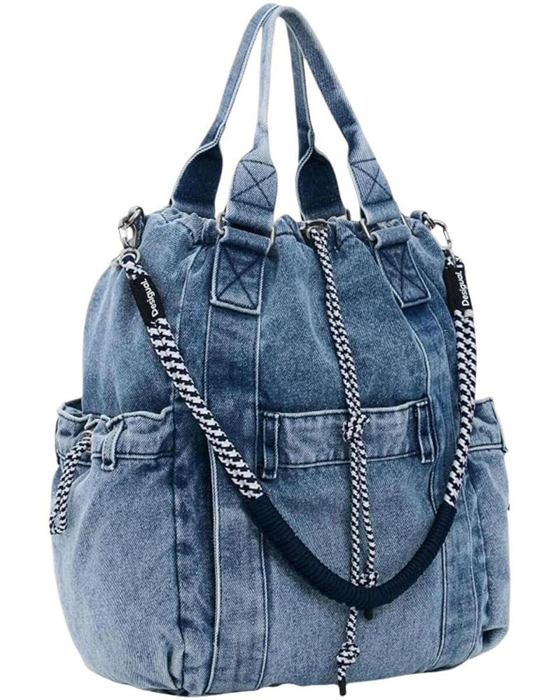 DESIGUAL BACK_JACKDENIM GLOBE ΤΣΑΝΤΑ ΓΥΝΑΙΚΕΙΟ - DS0AC26WAKD060000000
