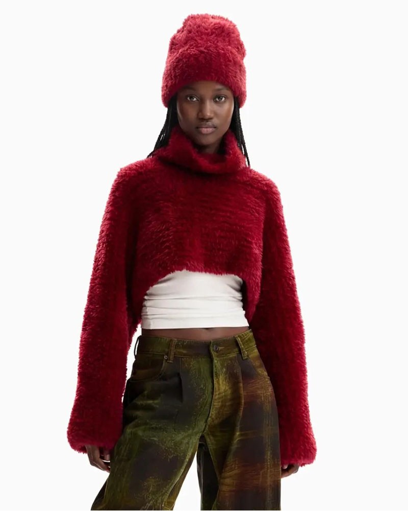 DESIGUAL PACK_REPRISE FUR RED ΑΞΕΣΟΥΑΡ ΓΥΝΑΙΚΕΙΟ - DS0AC26WAOA040000000