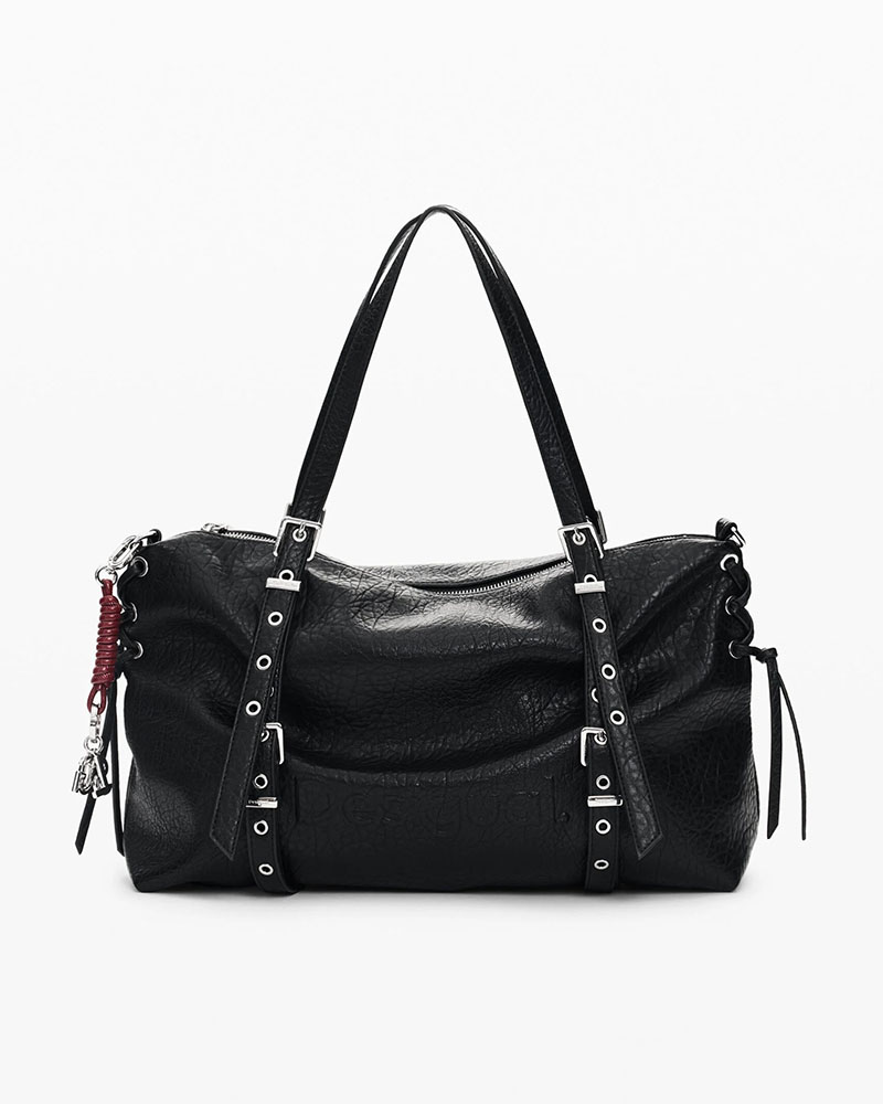 DESIGUAL BAG_HALF LOGO LANUZA BLAC ΤΣΑΝΤΑ ΓΥΝΑΙΚΕΙΟ - DS0AC26WAXP060000000