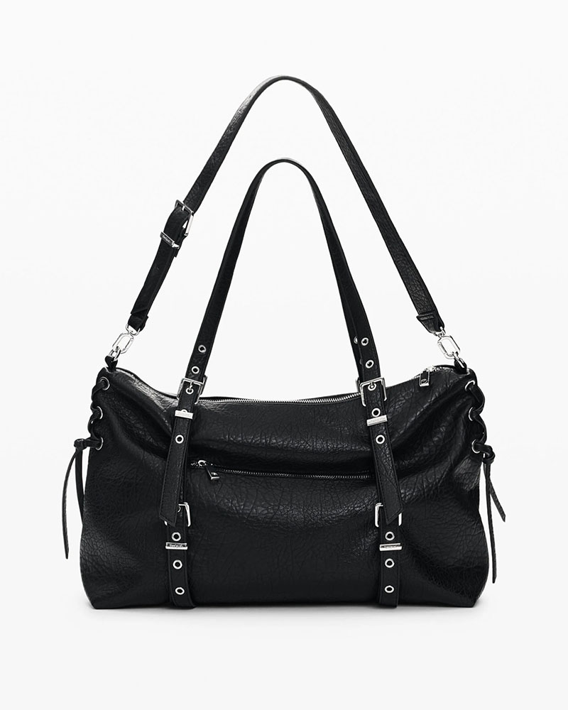 DESIGUAL BAG_HALF LOGO LANUZA BLAC ΤΣΑΝΤΑ ΓΥΝΑΙΚΕΙΟ - DS0AC26WAXP060000000