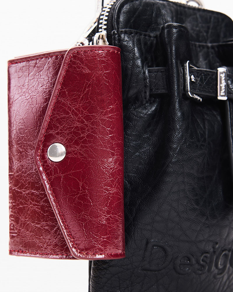 DESIGUAL MONE_HALF LOGO ALMA BLACK ΠΟΡΤΟΦΟΛΙ ΓΥΝΑΙΚΕΙΟ - DS0AC26WAYP130000000
