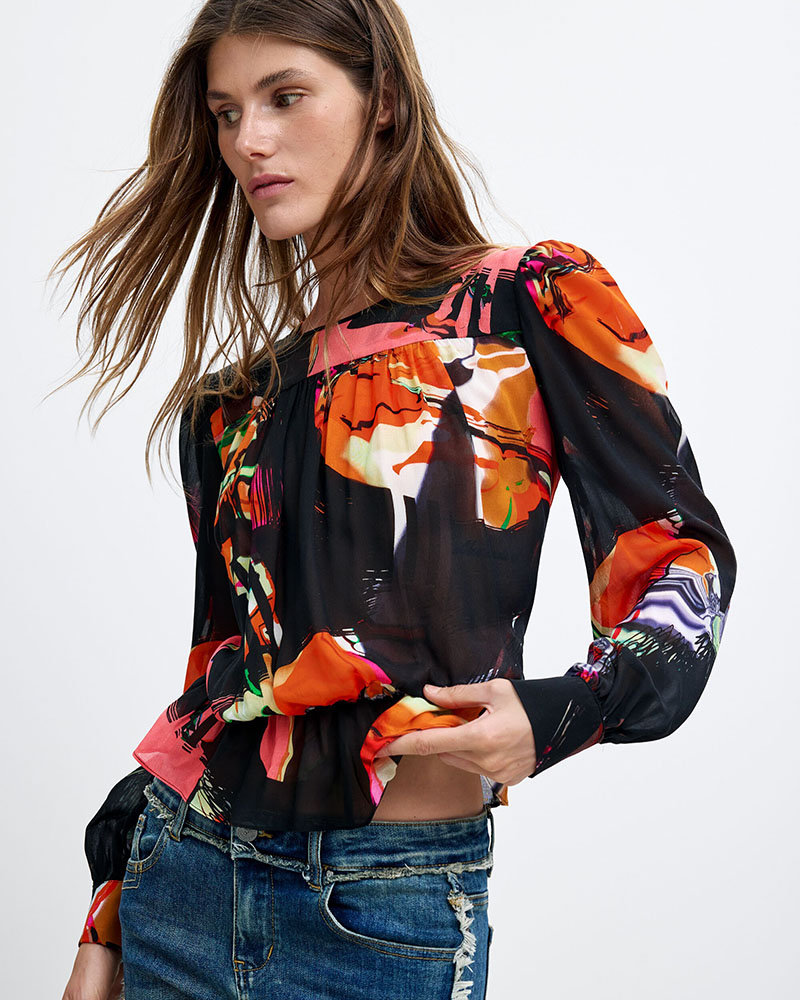 DESIGUAL BLUS_GALAXIA_LACROI ΜΠΛΟΥΖΑ ΓΥΝΑΙΚΕΙΟ - DS0AP26WWBW020000000