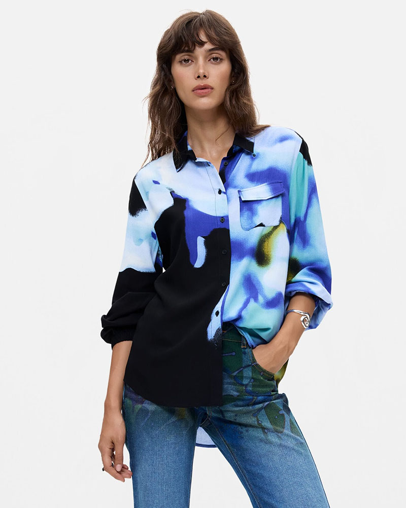 Desigual Γυναικείο πουκάμισο Cam Spectrum Lacroix με κανονική εφαρμογή - DS0AP26WWCW010000000 Desigual Γυναικείο πουκάμισο Cam Spectrum Lacroix με κανονική εφαρμογή - DS0AP26WWCW010000000