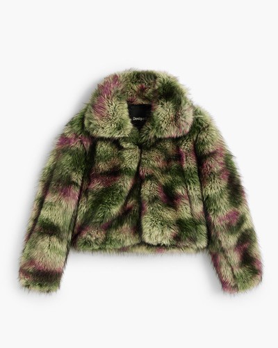 DESIGUAL FAKE FUR_CAMOMILLE_LA ΠΑΛΤΟ ΓΥΝΑΙΚΕΙΟ - DS0AP26WWEW020000000