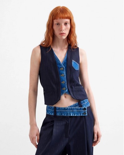 DESIGUAL CHALECO_DIPLO_DOBL ΠΑΛΤΟ ΓΥΝΑΙΚΕΙΟ - DS0AP26WWEW150000000
