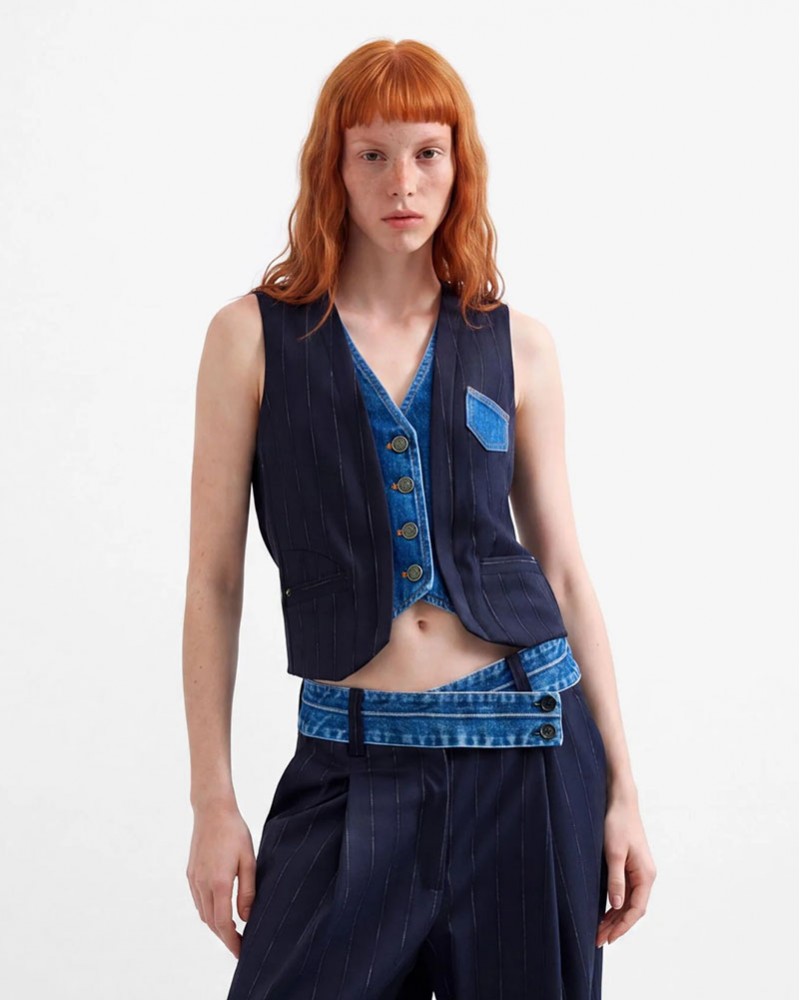 DESIGUAL CHALECO_DIPLO_DOBL ΠΑΛΤΟ ΓΥΝΑΙΚΕΙΟ - DS0AP26WWEW150000000
